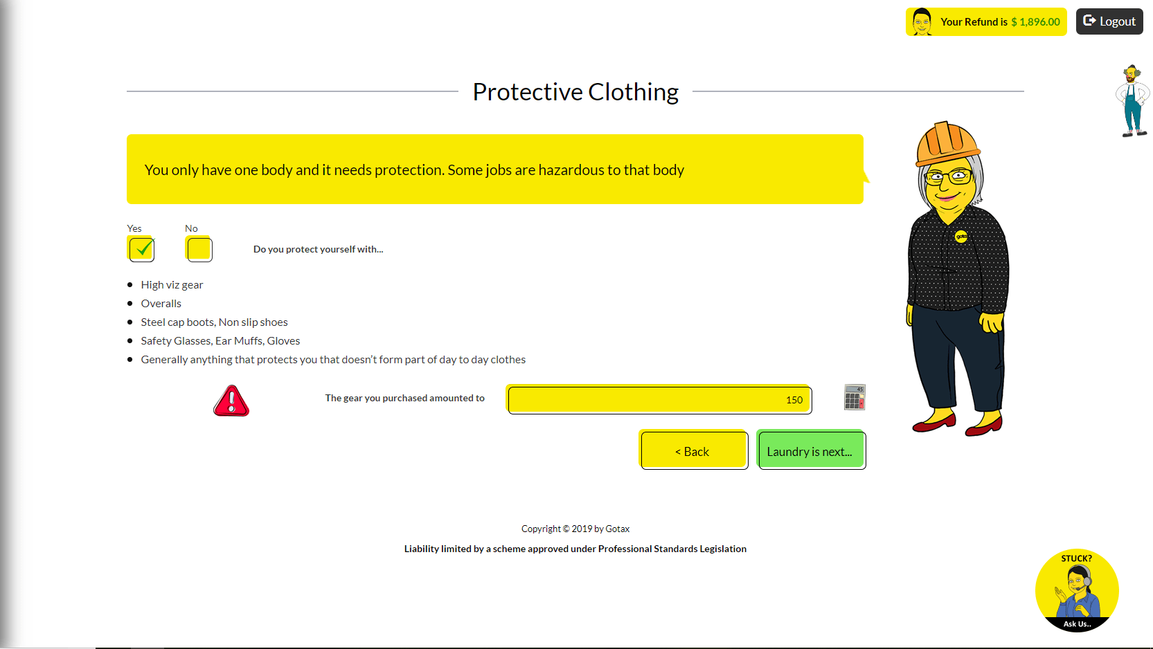 Boots and my Tax Return?